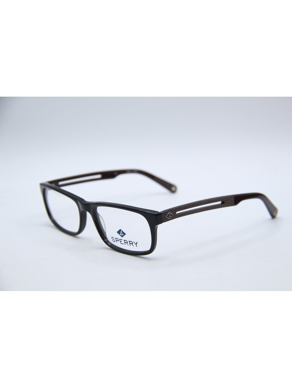 Sperry Woodbridge C01 Black Gray Brown Authentic Frames Eyeglasses 54-17